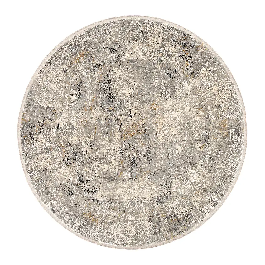 Webteppich Versailles Grau-Mix Ø 200 cm