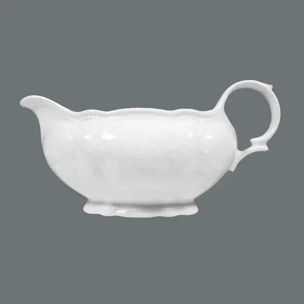 Seltmann Weiden, Salzburg - Sauciere, weiss uni, 0,55 ltr.