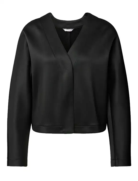 Max Mara - Kurze Jacke mit V-Ausschnitt black
