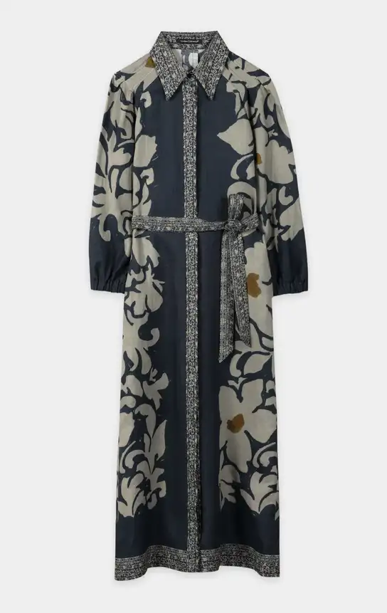 Luisa Cerano - Kleid mit Flower Print tinted blue