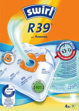 Swirl R 39 MicroPor Plus, Staubsaugerbeutel für Rowenta