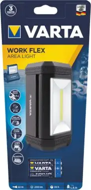 Varta Work Flex Area Light Arbeitsleuchte, 3AA