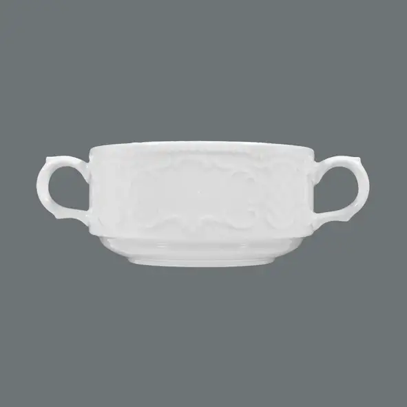 Seltmann Weiden, Salzburg - Suppen-Obere, weiss uni, 0,28 ltr.