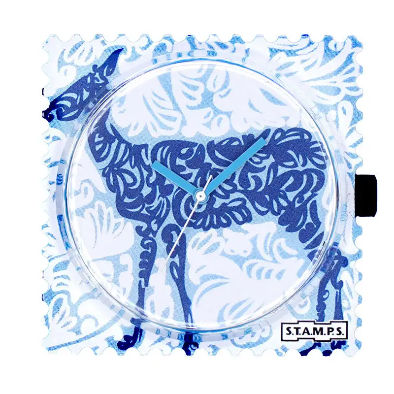 STAMPS Uhr Zifferblatt Blue Deer