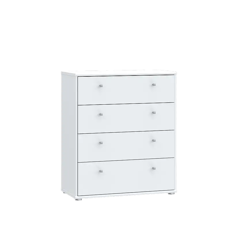 Schubladen-Kommode Tempra2 Weiß 74 cm