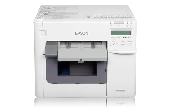 Epson ColorWorks C3500, Cutter, Disp., USB, Ethernet, NiceLabel, weiß, C31CD54012CD
