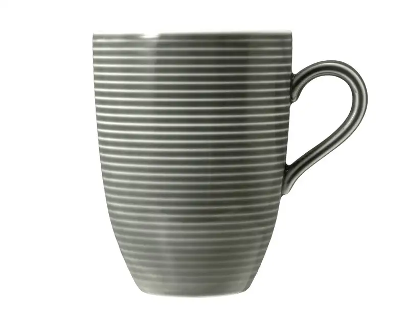 Becher mit Henkel Beat perlgrau uni