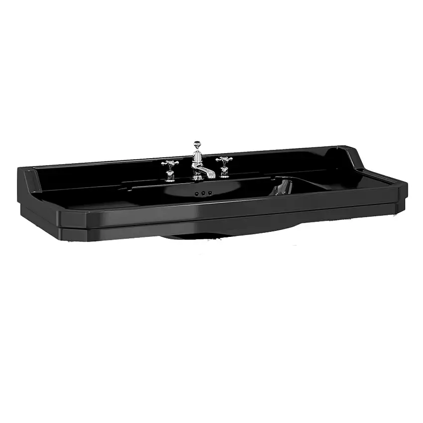 Waschbecken Edwardian JET 120cm JET mit 3 Hahnlöchern