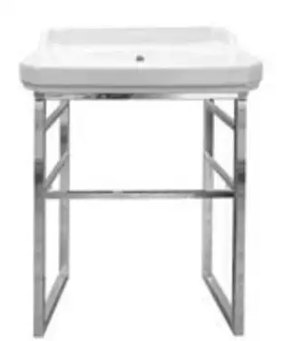 Waschtisch Romana 65cm mit modernem Metallunterbau