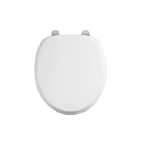 WC Sitz Burlington weiß mit Chrom Softclose Scharnieren