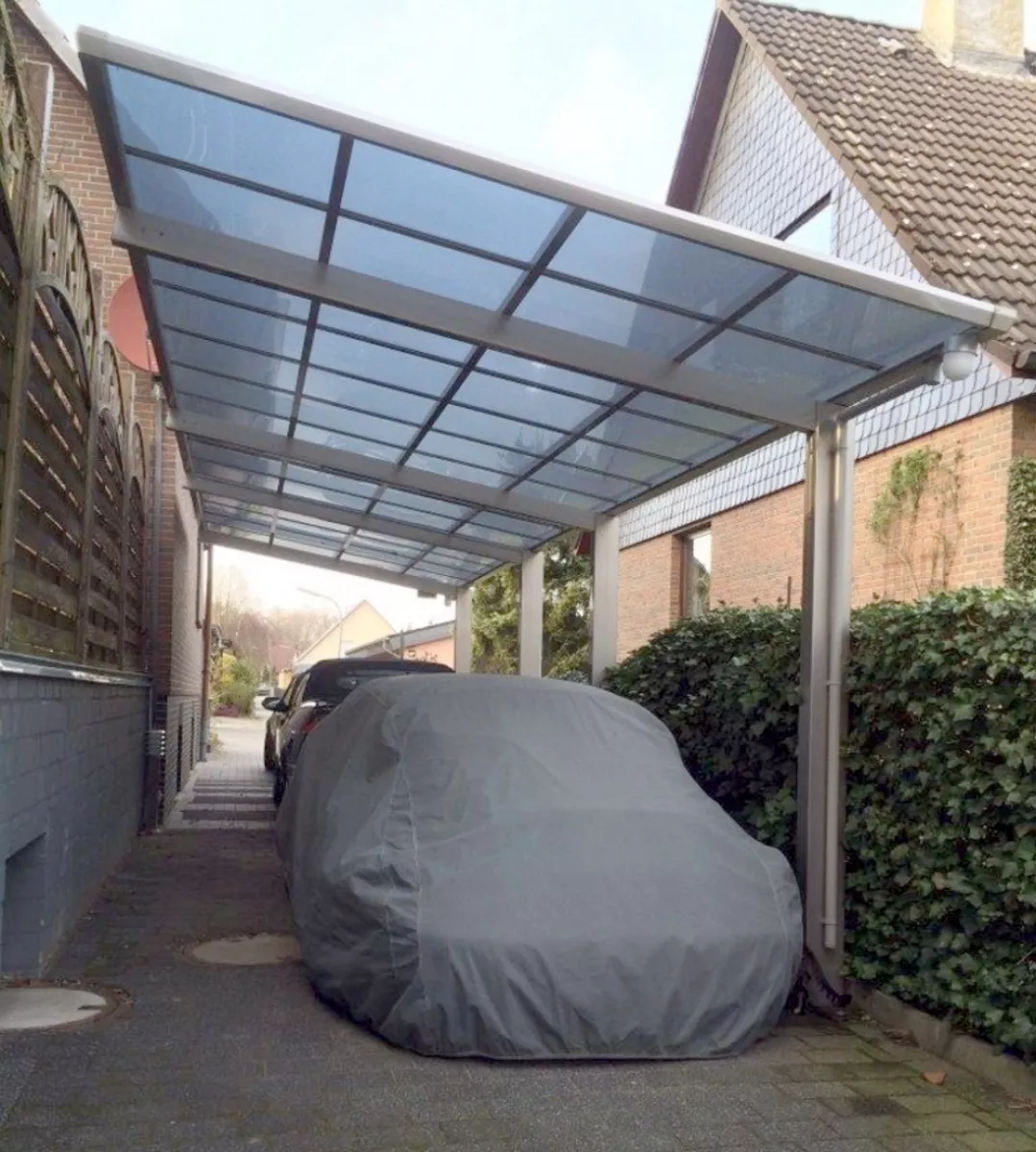 Ximax Design-Carport Linea Kombination Typ 80 Tandem Schwarz L 9,83 m x B 2,73 m