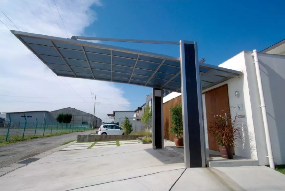 Ximax Design-Carport Typ My Port Typ 60 Edelstahl-Look L 5,01 m x B 2,44 m x H 3,12 m