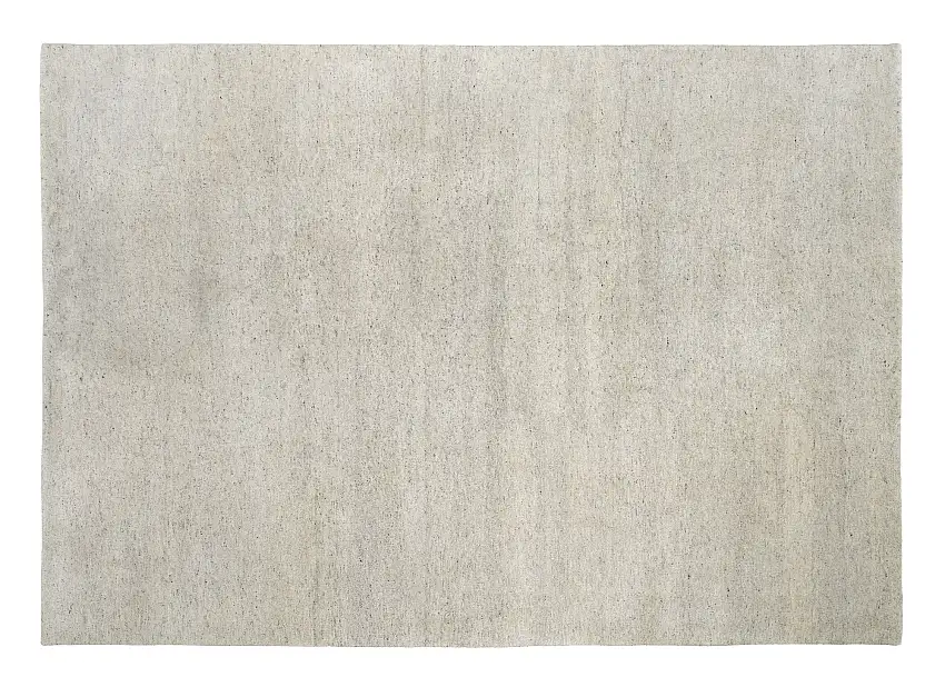 Teppich aus Indien Melek Hellgrau-Natur 80 x 200 cm
