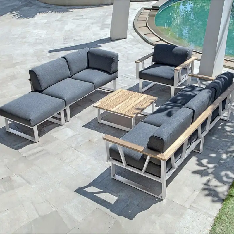 Zebra Gartenmöbel-Set Belvedere 2 Lounge Tuva tweed grey inkl. Schutzhülle
