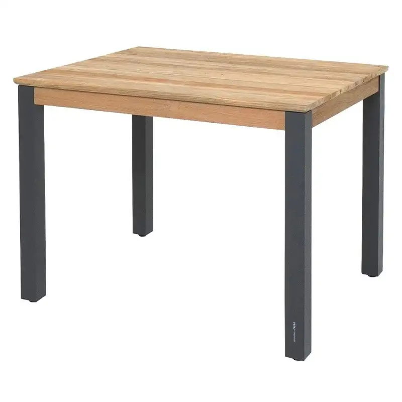 Zebra Derex Gartentisch 80x100cm Aluminium/Teak Graphit/Natur